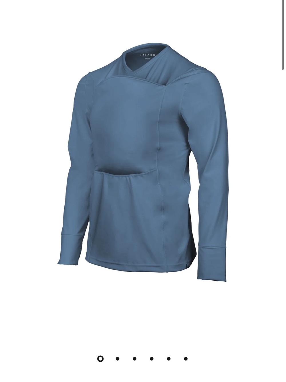 Lalabu Long Sleeve  - Slate Blue and short sleeve gray - size L